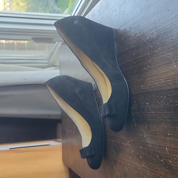 Velvet wedge heels size 10 - Picture 4 of 5